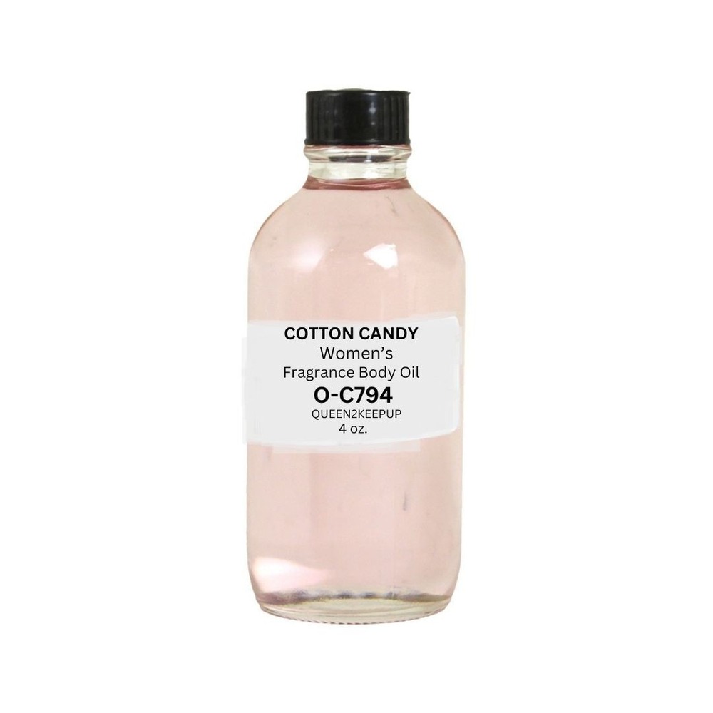 Cotton Candy (Women) Body Oil 4 oz Fragrance Similar All Natural Scent